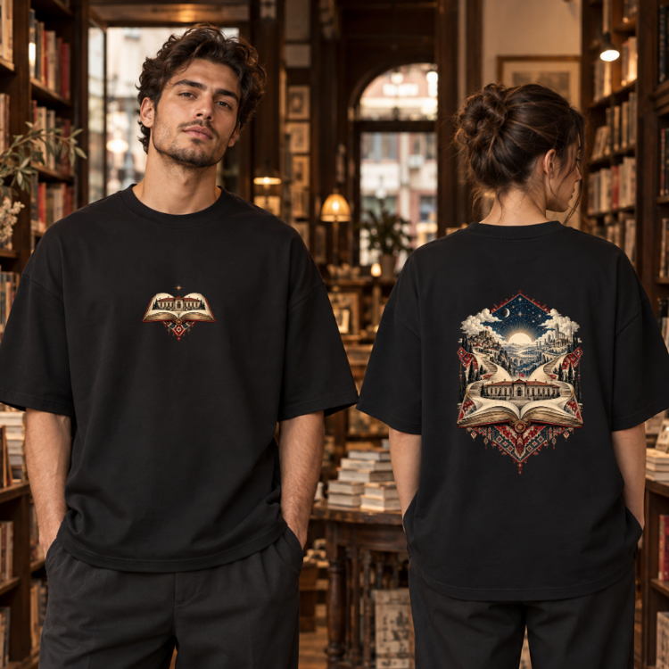 Cumhuriyet Kitabı | Cumhuriyet Temalı Oversize Tişört – 29 Ekim Özel Koleksiyon