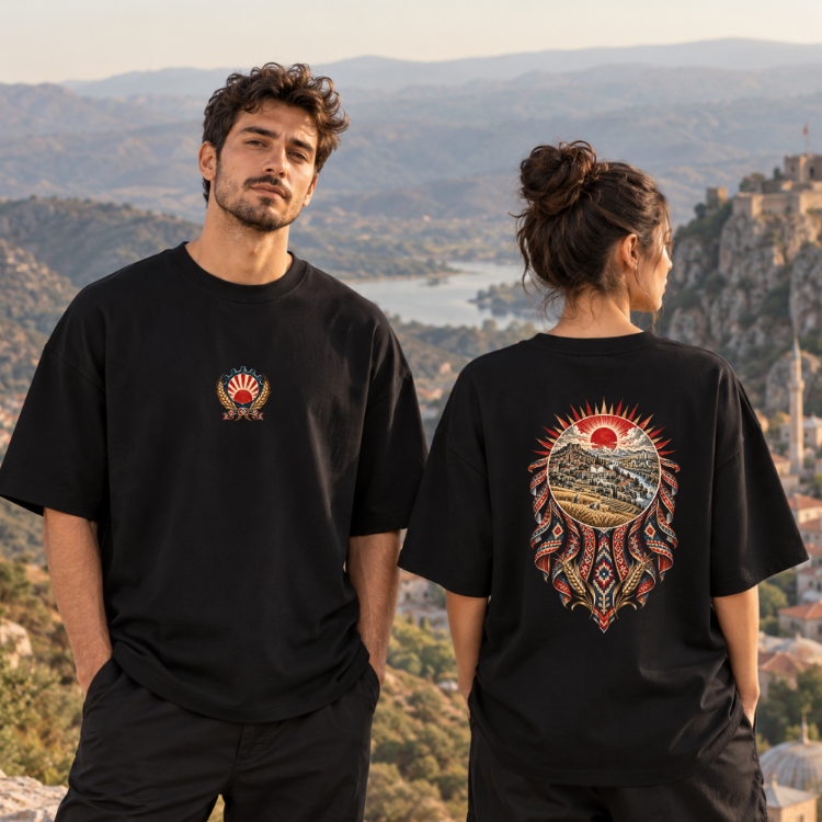 Aynı Güneşin Altında | Özel Tasarım Oversize Tişört – 29 Ekim Koleksiyonu