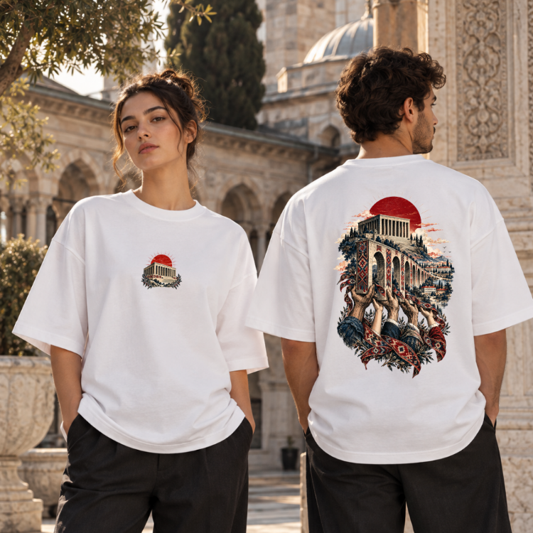 Birlikte Yükselen | Özel Tasarım Oversize Tişört – 29 Ekim Koleksiyonu