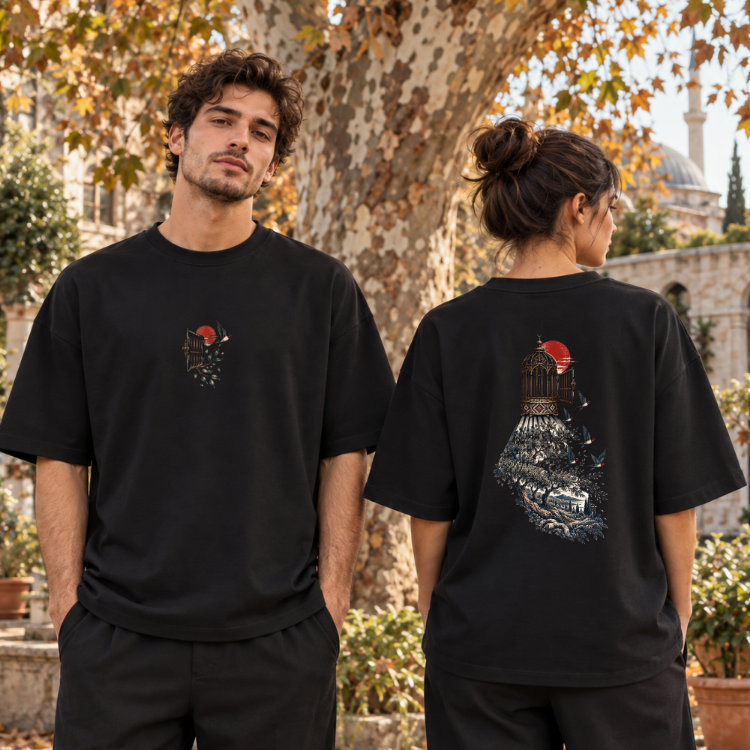 Özgürlüğün Kanatları | Oversize Tişört – 29 Ekim Özel Koleksiyon