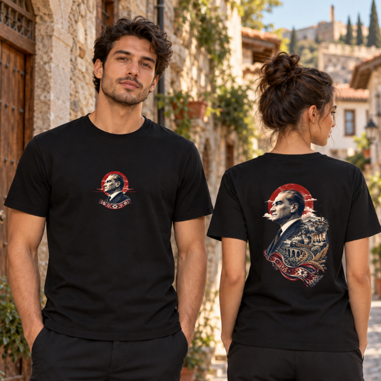 Ufku Çizen Adam | Atatürk Baskılı Oversize Tişört – 29 Ekim Özel Koleksiyon