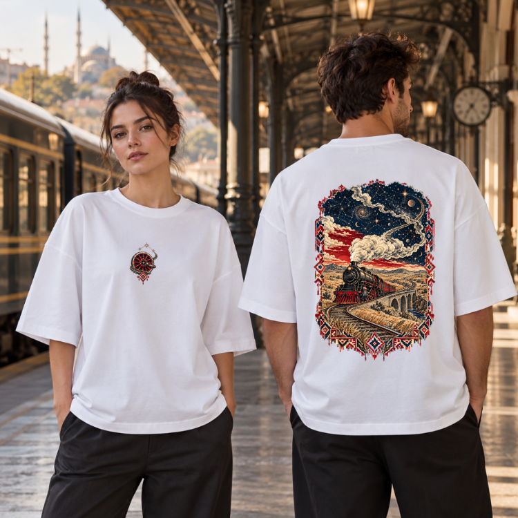 Yarına Uzanan Raylar | 29 Ekim Özel Koleksiyon Oversize Tişört