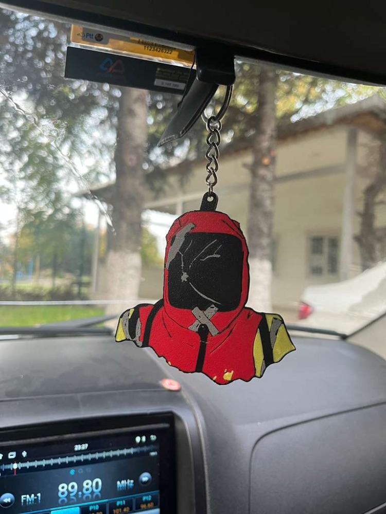 Rust Hazmat Düz Anahtarlık