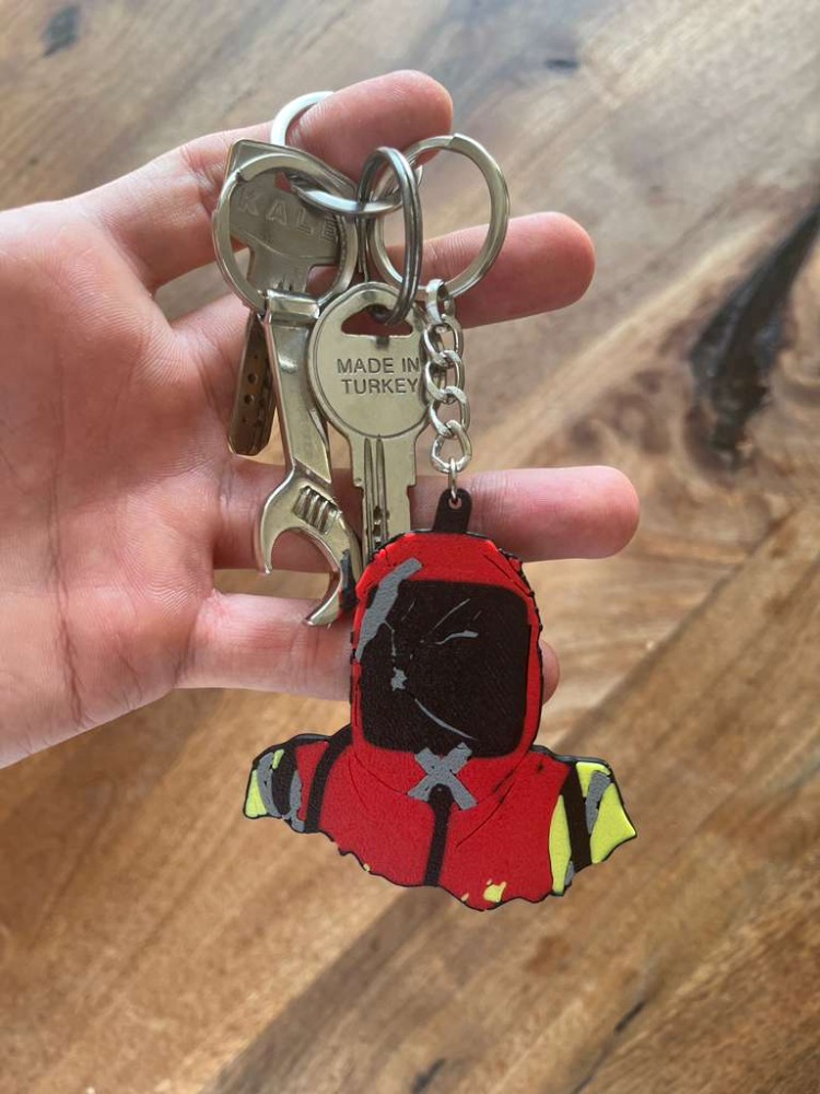 Rust Hazmat Düz Anahtarlık