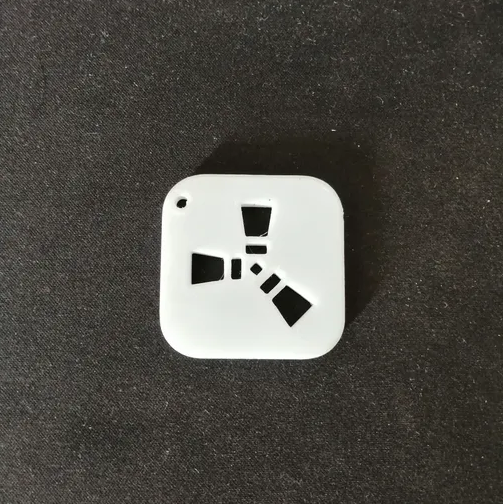 Rust Logo Anahtarlık Kavisli