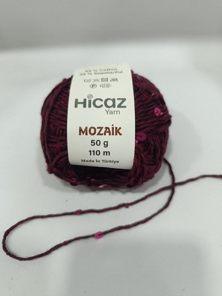 Hicaz İri Pullu El Örgü İpi 50gr 
