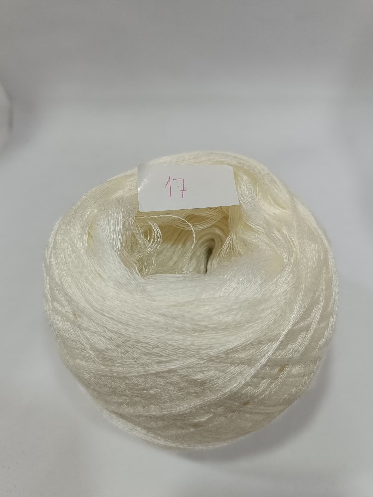 Viskon-Akrilik İçerikli El Örgü İpi Ekru Renk 500gr