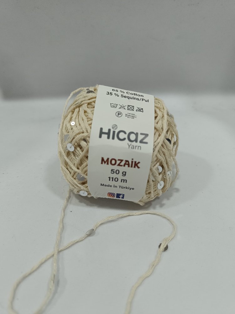 Hicaz İri Pullu El Örgü İpi 50gr 
