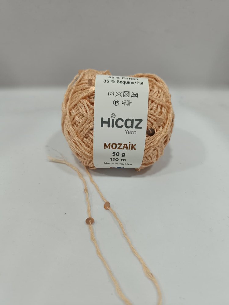 Hicaz İri Pullu El Örgü İpi 50gr 
