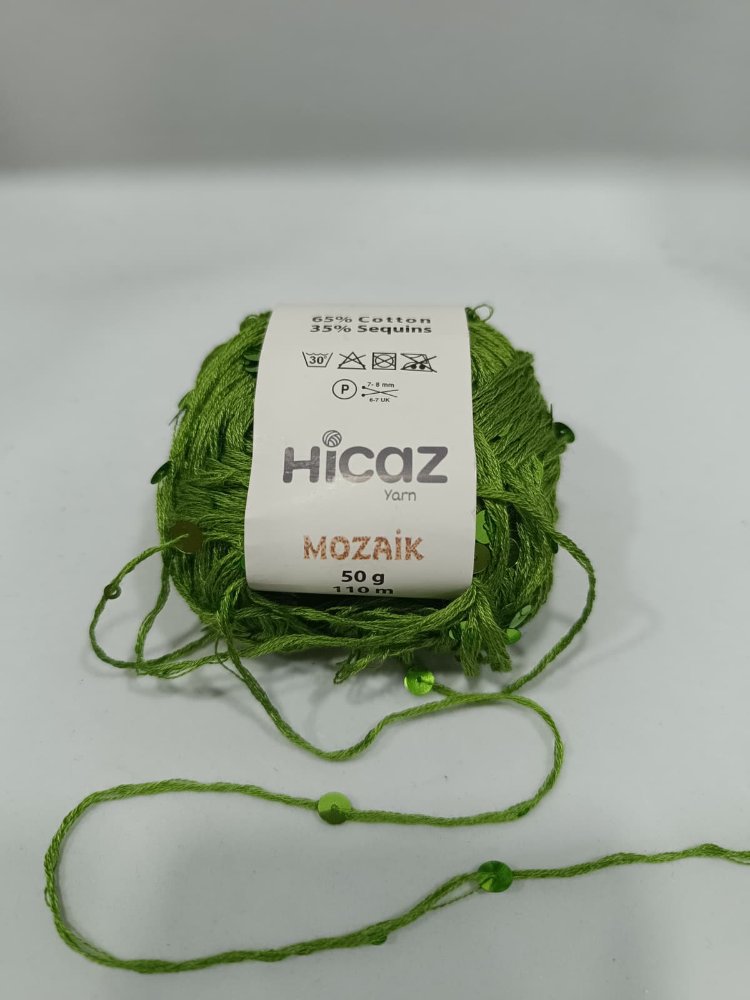 Hicaz İri Pullu El Örgü İpi 50gr 
