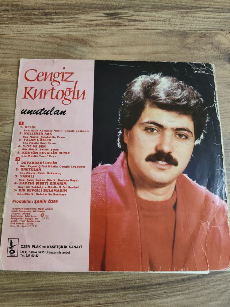 Cengiz Kurtoğlu unutulan dönem Baskı Lp 