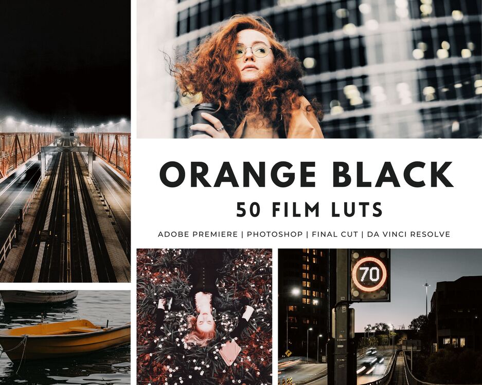 81-50 ORANGE BLACK Film LUTs | Premiere Pro, Color Grading,  Video Luts, Video Editing, Retro Luts 
