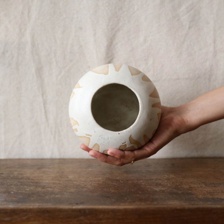Ahşap Kapaklı Stoneware Seramik Kavanoz