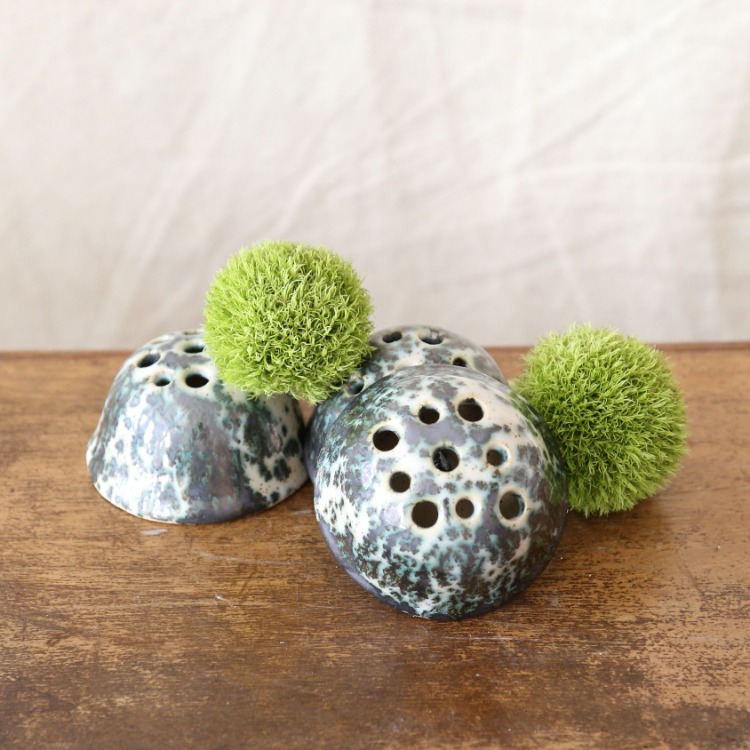 El yapımı Stoneware Seramik Ikebana Vazo