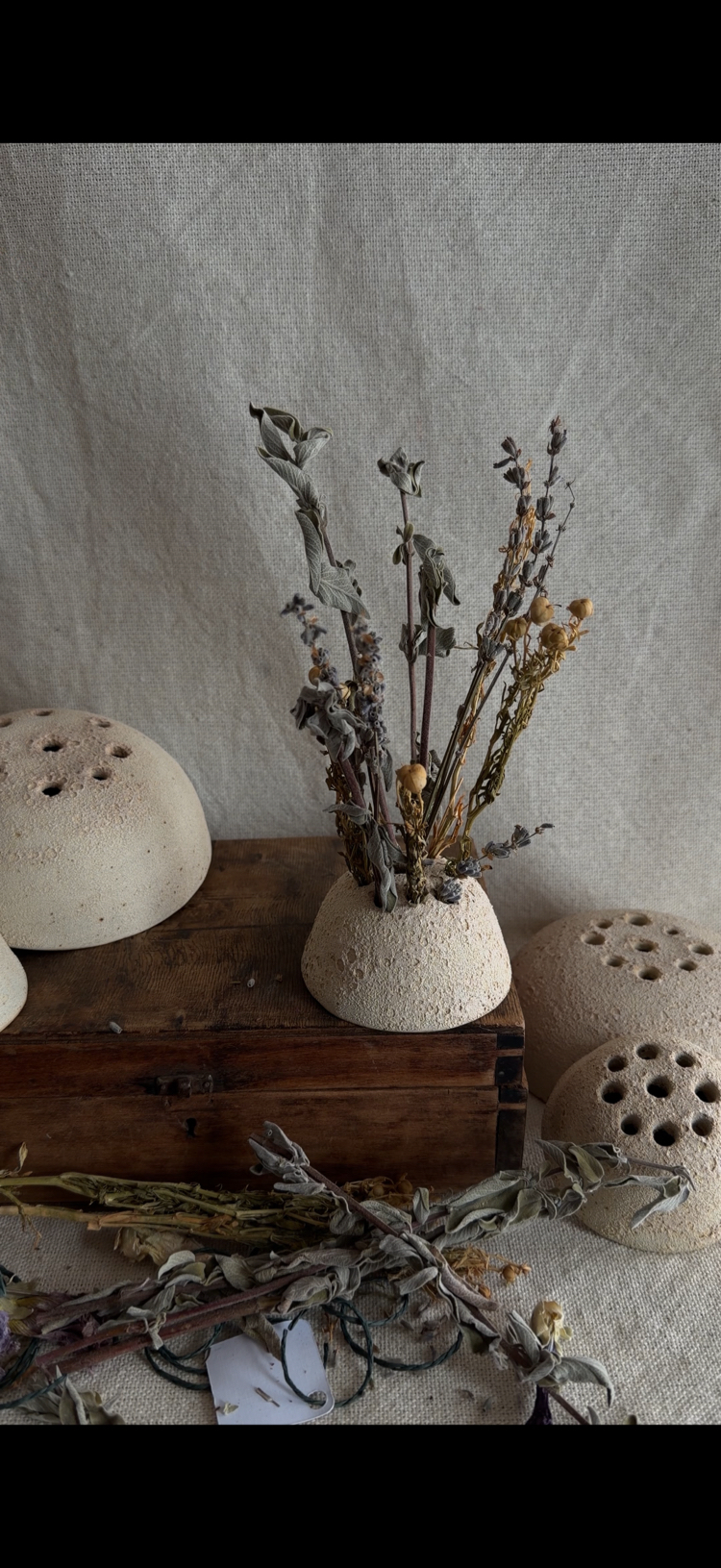 Stoneware Seramik Ikebana Aranjman Vazosu