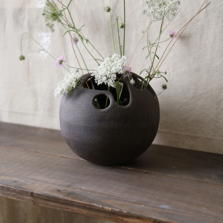 Stoneware Seramik Aranjman Vazosu