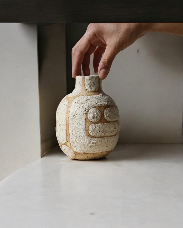 Stoneware Seramik Vazo