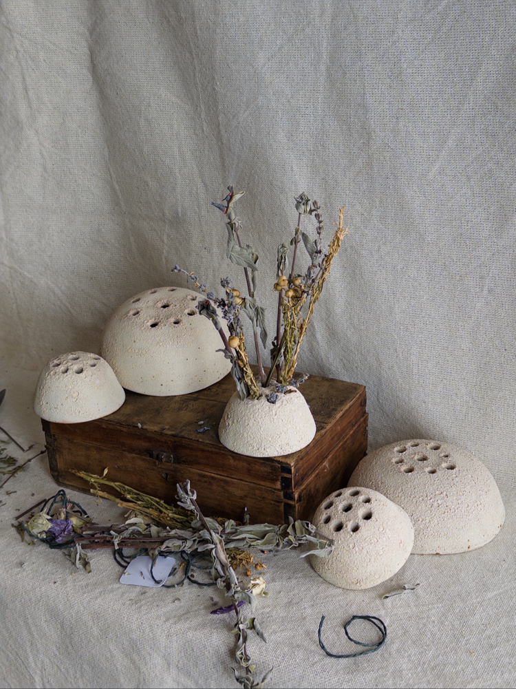 Stoneware Seramik Ikebana Aranjman Vazosu