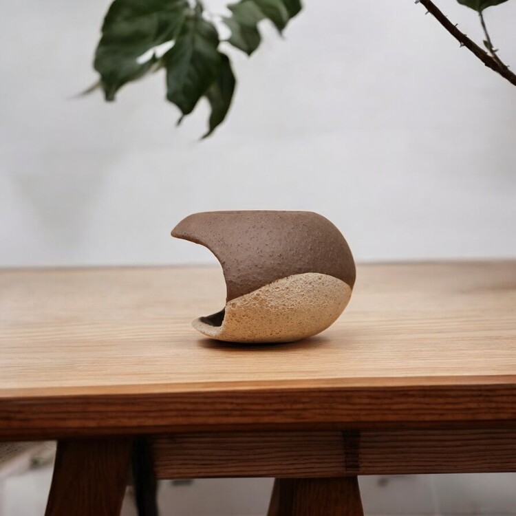El Yapımı Stoneware Seramik Buhurdanlık