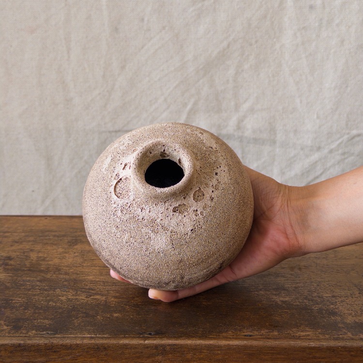 El Yapımı Stoneware Seramik Vazo