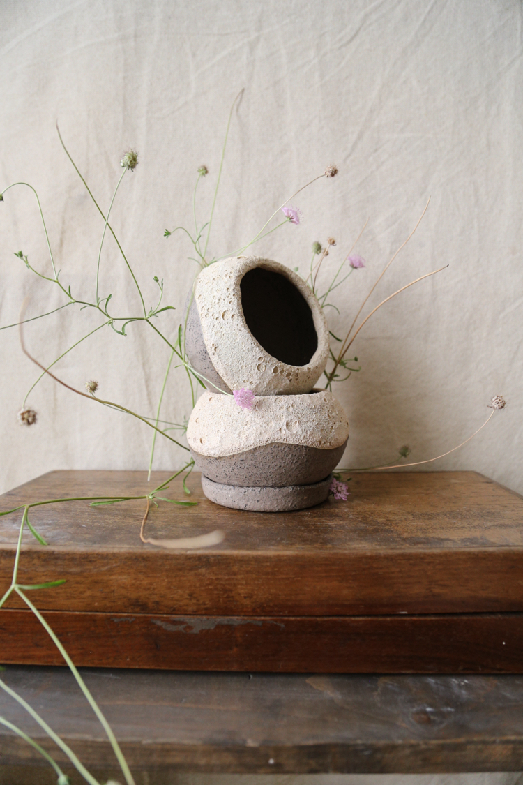 Stoneware Seramik Saksı