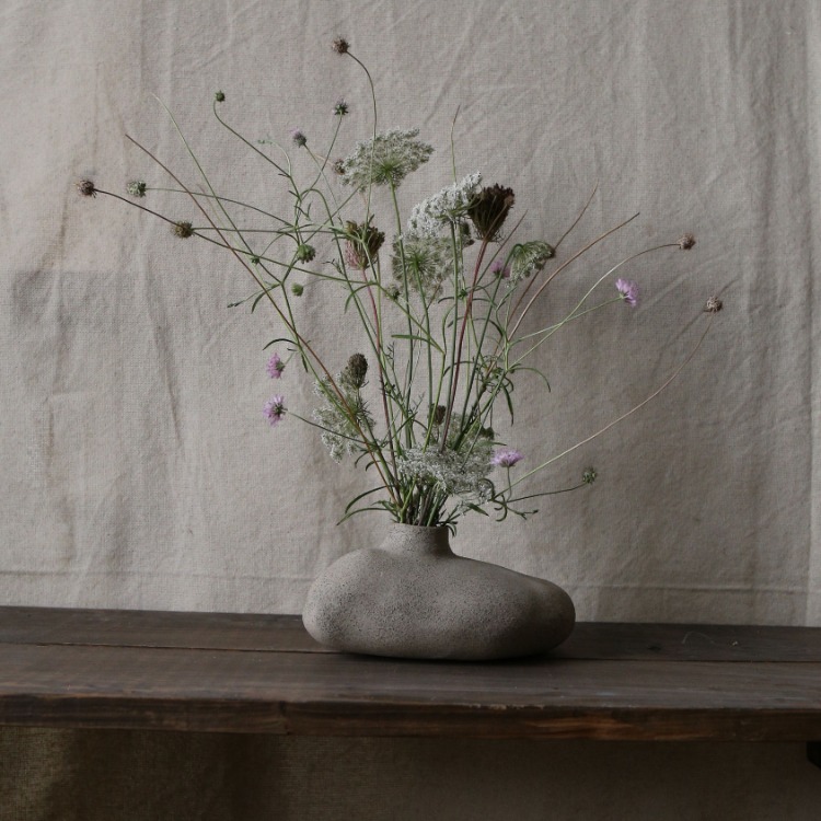 El Yapımı Stoneware Seramik Vazo
