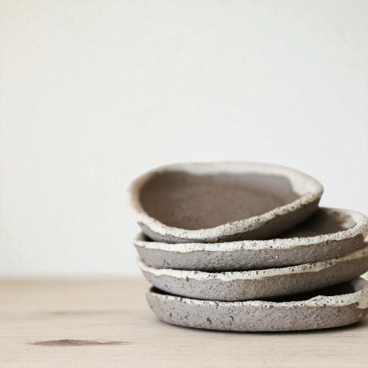 El Yapımı Stoneware Seramik Palo Santo-tütsü Tabağı
