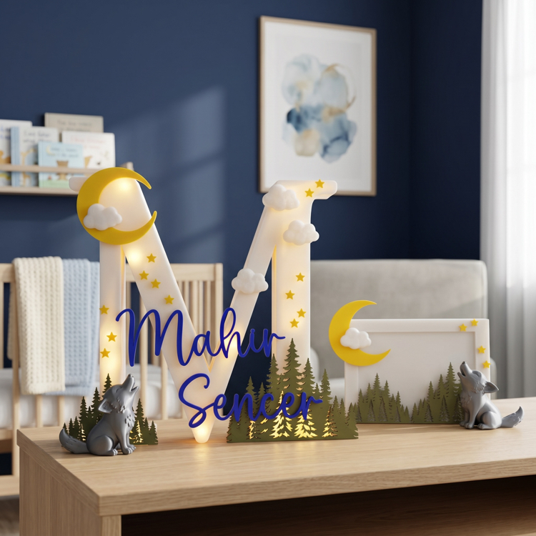 Çerçeve ve ledli tasarımı set (temayı siz belirliyorsunuz.)