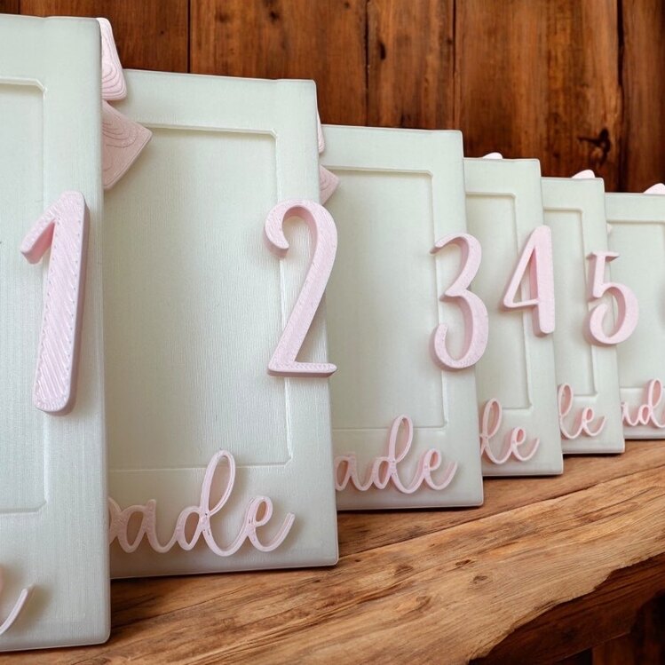 12 Aylık Doğum Günü Anı Çerçeve Set