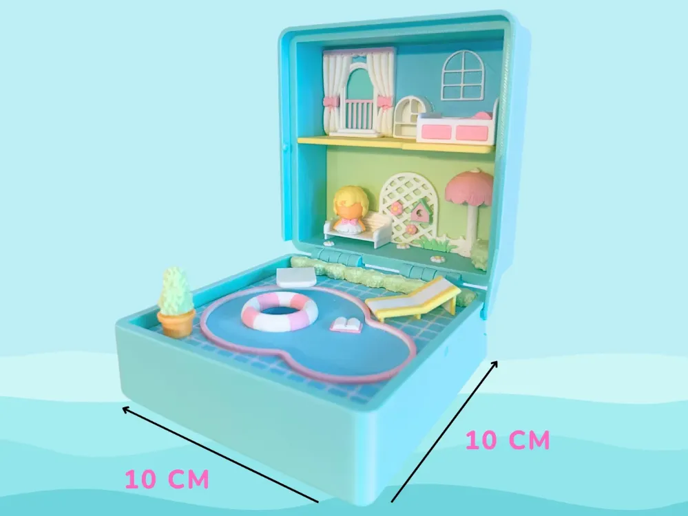 Mini Cute Serisi Havuzlu Ev Diorama