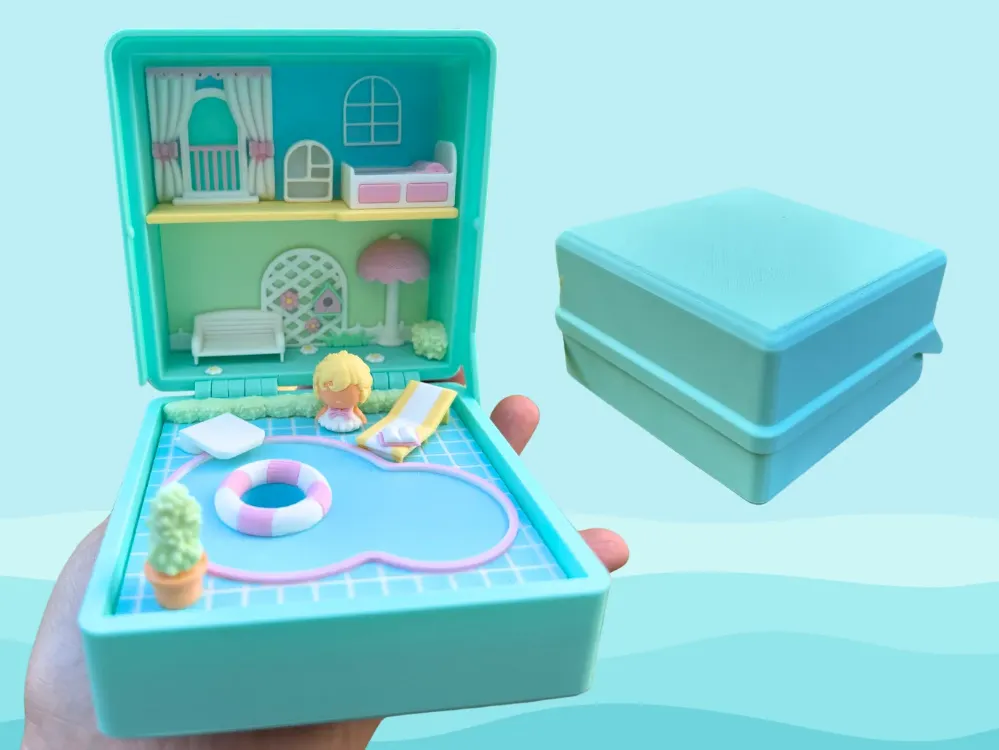Mini Cute Serisi Havuzlu Ev Diorama