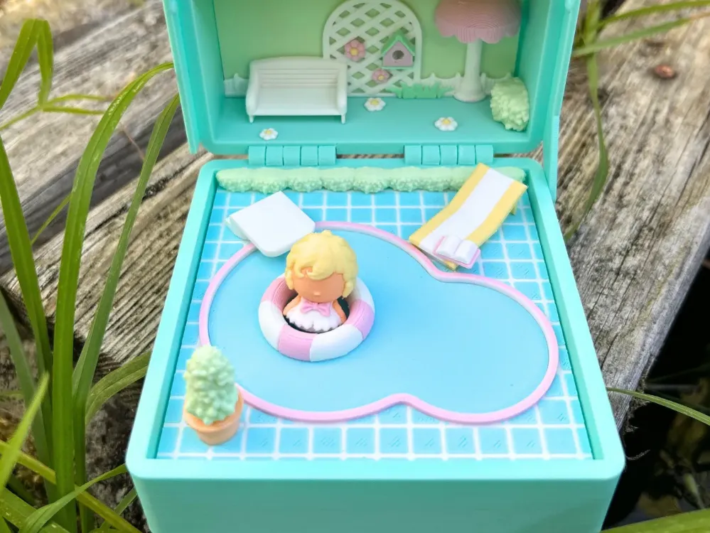 Mini Cute Serisi Havuzlu Ev Diorama