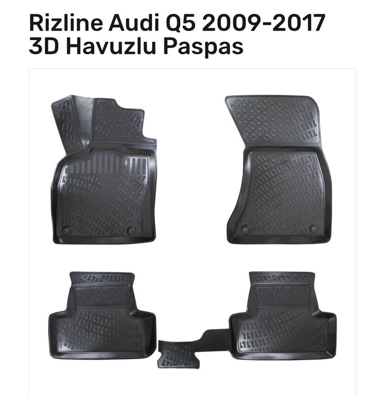 Audi Q5 2009-2017 3D Havuzlu Paspas