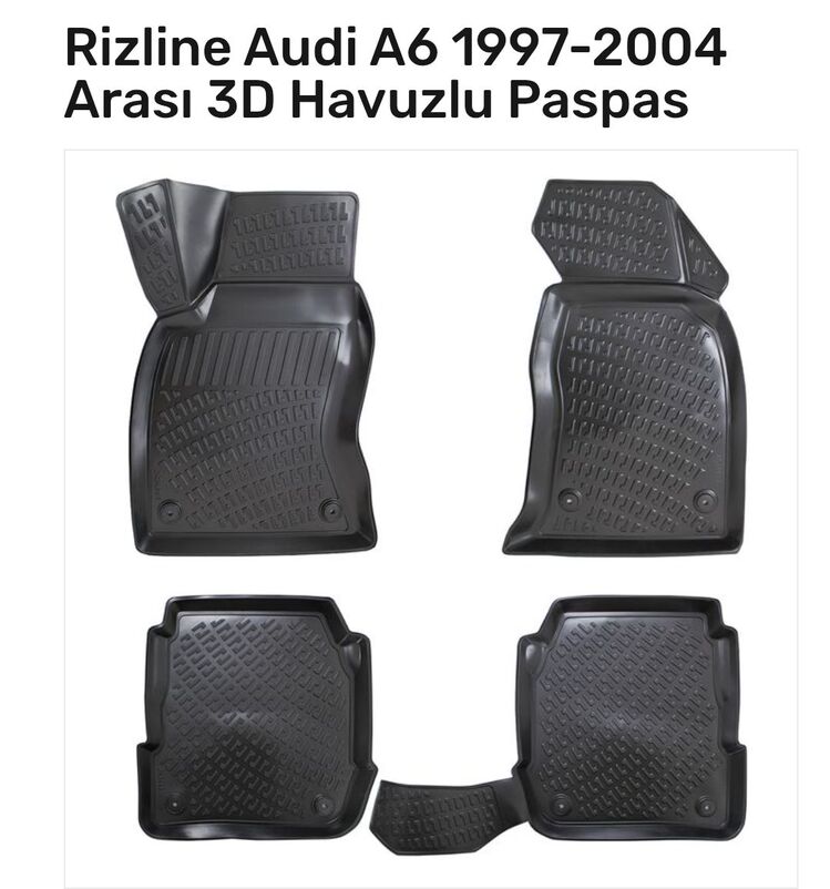 Audi A6 1997-2004 3D Havuzlu Paspas 