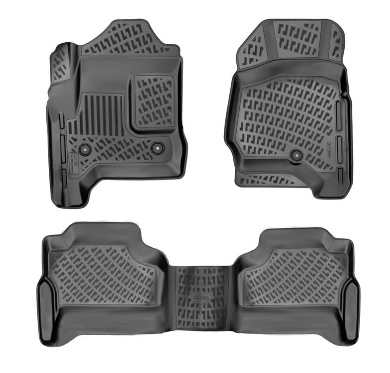 Chevrolet Silverado 1500 Crew Cab 3D /Halı Zemin 2014-2018 3D Havuzlu Paspas