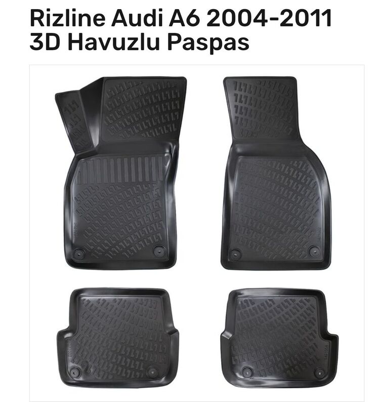 Audi A6 2004-2011 3D Havuzlu Paspas