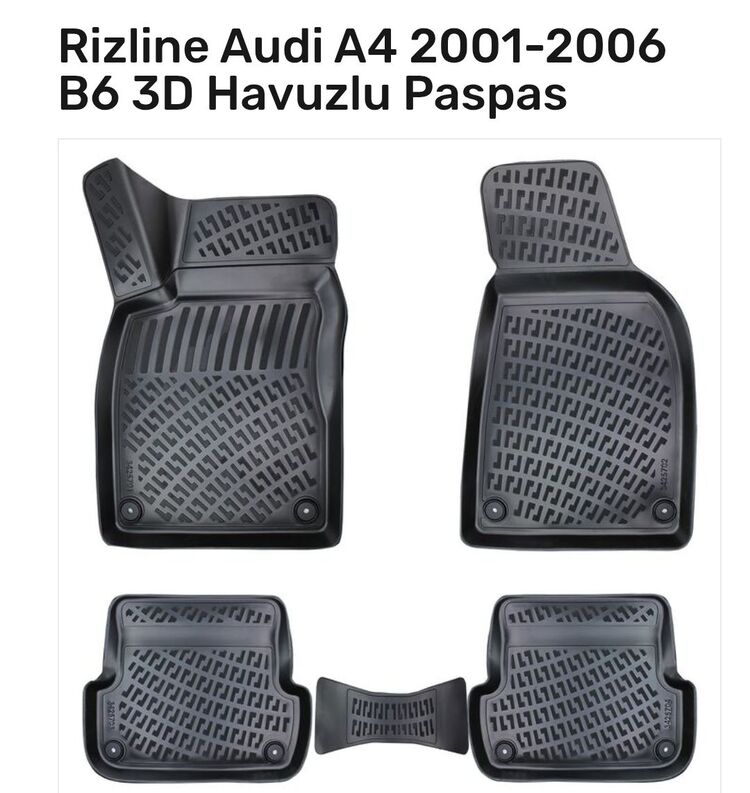 Audi A4 2001-2006 3D Havuzlu Paspas