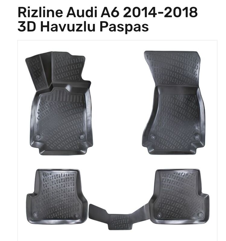 Audi A6 2014-2018 3D Havuzlu Paspas