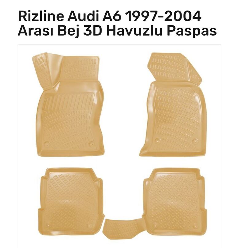Audi A6 1997-2004 3D Havuzlu Paspas 