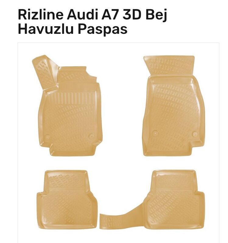 Audi A7 2010-2018 arası 3D Havuzlu Paspas