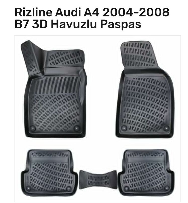 Audi A4 2004-2008 3D Havuzlu Paspas 