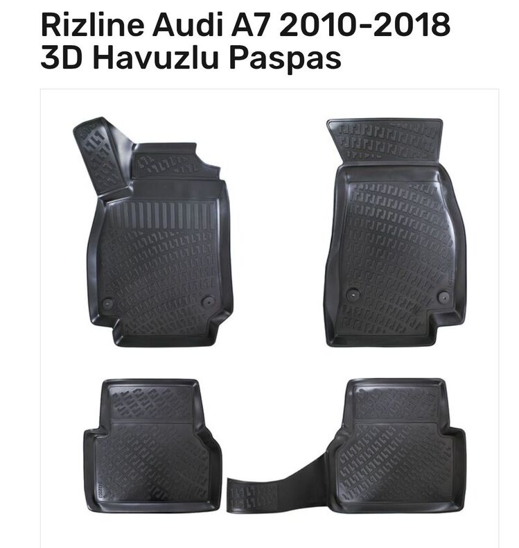 Audi A7 2010-2018 arası 3D Havuzlu Paspas