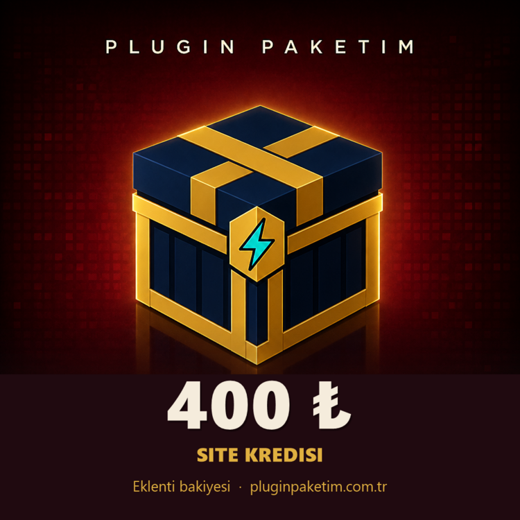 Plugin Paketim Site Kredisi 400 ₺