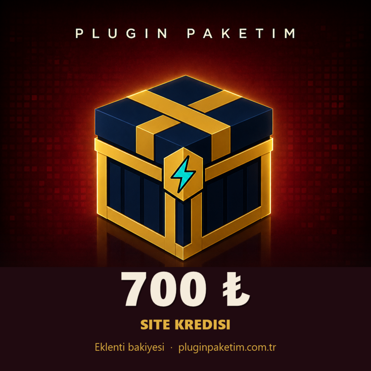 Plugin Paketim Site Kredisi 700 ₺