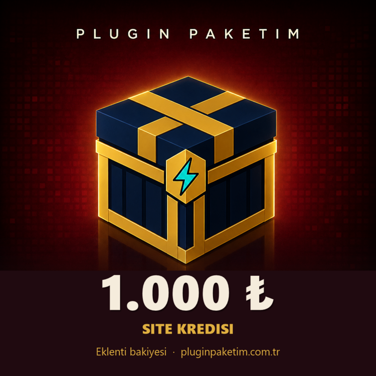 Plugin Paketim Site Kredisi 1.000 ₺