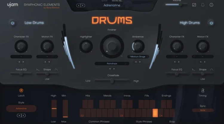 uJAM - Symphonic Elements DRUMS