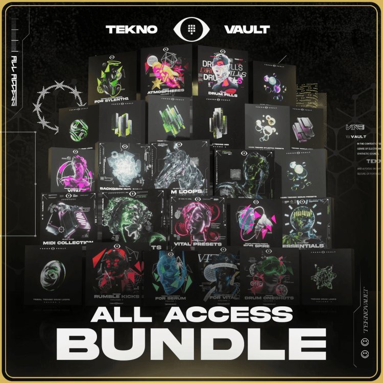 Teknovault - All Access Bundle (MiDi, MP3, WAV, Serum Presets , Vital Presets, Sylenth1 Presets, Spi