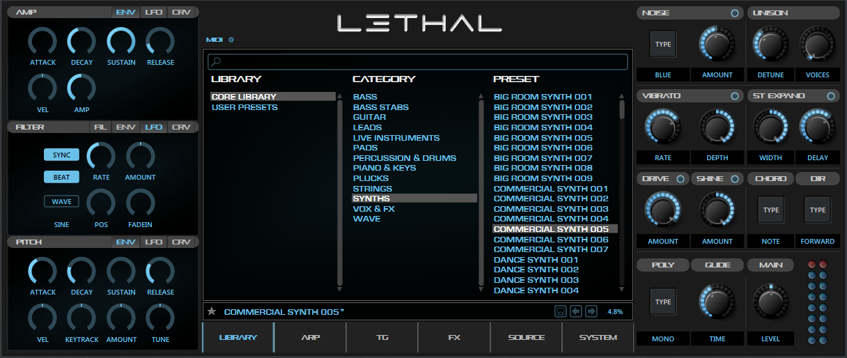 Lethal Audio - Lethal 1.0.20 VSTi, AAX, NKS, AUi x86 x64 WIN.OSX + EXPANSIONS