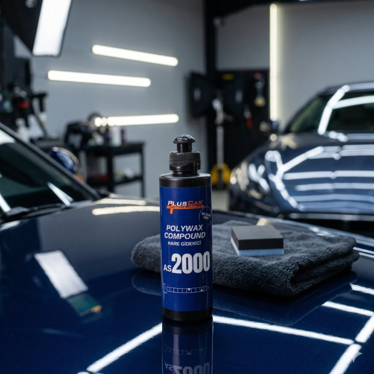 Pluscar AS2000 Profesyonel Hare Giderici ve Parlatıcı - Polywax Compound 250ml