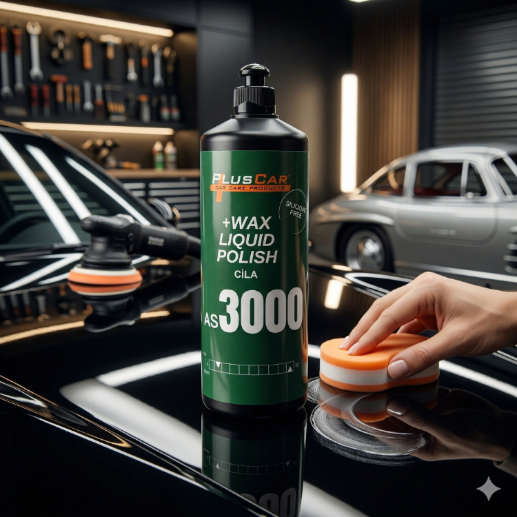 PlusCar AS3000 +Wax Liquid Polish - Sıvı Cila ve Boya Koruma (1000 ml)
